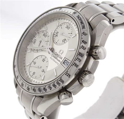 omega white chronograph